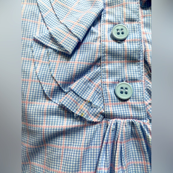 Olian Maternity from Miami ruffle button short sleeved blouse - Picture 6 of 11